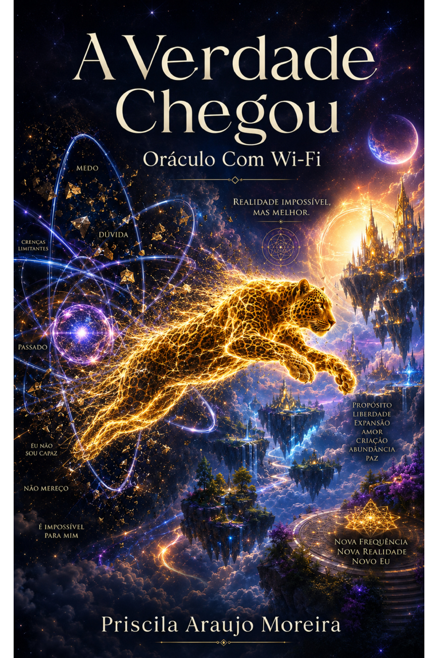 Capa do livro A verdade chegou: Oráculo com Wi-Fi, de Priscila Araujo Moreira
